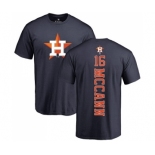 MLB Nike Houston Astros #16 Brian McCann Navy Blue Backer T-Shirt