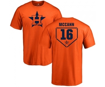 MLB Nike Houston Astros #16 Brian McCann Orange RBI T-Shirt