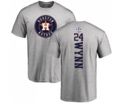 MLB Nike Houston Astros #24 Jimmy Wynn Ash Backer T-Shirt