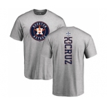 MLB Nike Houston Astros #25 Jose Cruz Jr. Ash Backer T-Shirt