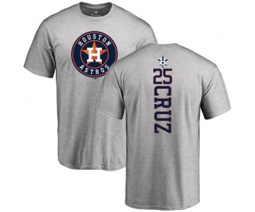 MLB Nike Houston Astros #25 Jose Cruz Jr. Ash Backer T-Shirt