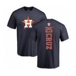 MLB Nike Houston Astros #25 Jose Cruz Jr. Navy Blue Backer T-Shirt