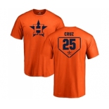 MLB Nike Houston Astros #25 Jose Cruz Jr. Orange RBI T-Shirt