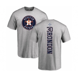 MLB Nike Houston Astros #30 Hector Rondon Ash Backer T-Shirt