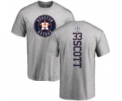 MLB Nike Houston Astros #33 Mike Scott Ash Backer T-Shirt