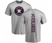 MLB Nike Houston Astros #35 Justin Verlander Ash Backer T-Shirt