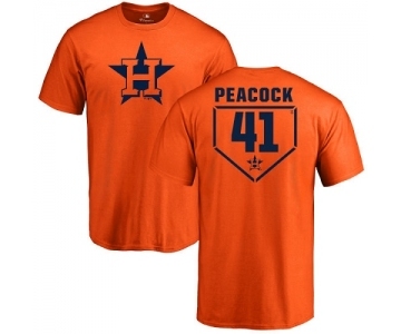 MLB Nike Houston Astros #41 Brad Peacock Orange RBI T-Shirt