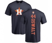 MLB Nike Houston Astros #44 Roy Oswalt Navy Blue Backer T-Shirt