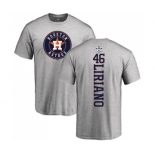 MLB Nike Houston Astros #46 Francisco Liriano Ash Backer T-Shirt