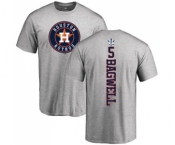 MLB Nike Houston Astros #5 Jeff Bagwell Ash Backer T-Shirt