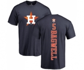 MLB Nike Houston Astros #5 Jeff Bagwell Navy Blue Backer T-Shirt