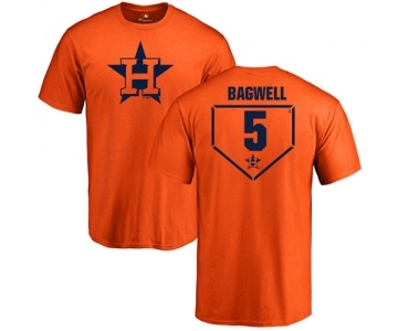 MLB Nike Houston Astros #5 Jeff Bagwell Orange RBI T-Shirt