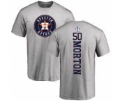 MLB Nike Houston Astros #50 Charlie Morton Ash Backer T-Shirt