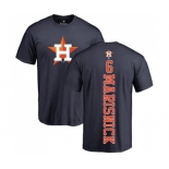 MLB Nike Houston Astros #6 Jake Marisnick Navy Blue Backer T-Shirt