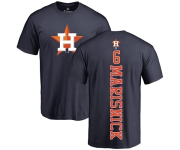 MLB Nike Houston Astros #6 Jake Marisnick Navy Blue Backer T-Shirt