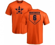 MLB Nike Houston Astros #6 Jake Marisnick Orange RBI T-Shirt