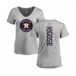 MLB Women's Nike Houston Astros #26 Anthony Gose Ash Backer T-Shirt