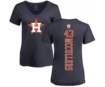 MLB Women's Nike Houston Astros #43 Lance McCullers Navy Blue Backer T-Shirt