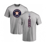 MLB Women's Nike Houston Astros #7 Craig Biggio Ash Backer T-Shirt