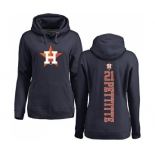 MLB Women's Nike Houston Astros #21 Andy Pettitte Navy Blue Backer Pullover Hoodie