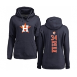 MLB Women's Nike Houston Astros #34 Nolan Ryan Navy Blue Backer Pullover Hoodie