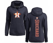 MLB Women's Nike Houston Astros #50 J.R. Richard Navy Blue Backer Pullover Hoodie