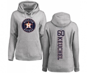 MLB Women's Nike Houston Astros #60 Dallas Keuchel Ash Backer Pullover Hoodie