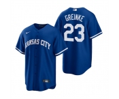 Men's Kansas City Royals #23 Zack Greinke Royal Cool Base Stitched Jersey