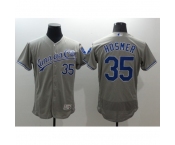 Men's Kansas City Royals #35 Eric Hosmer Gray Stitched Baseball Jersey