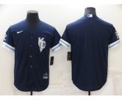 Men's Kansas City Royals Blank 2022 Navy City Connect Cool Base Stitched Jersey