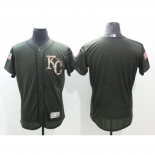 Men's Kansas City Royals Blank Green Salute to Service Jersey