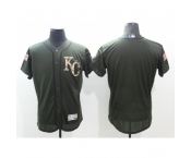 Men's Kansas City Royals Blank Green Salute to Service Jersey