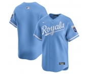 Men's Kansas City Royals Blank Light Blue 2024 Alternate Limited Stitched Baseball Jersey