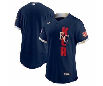 Men's Kansas City Royals Blank Nike Navy 2021 MLB All-Star Authentic Jersey