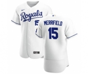 Men's  Nike Kansas City Royals #15 Whit Merrifield White Home 2020 Authentic Player Baseball Jersey