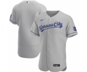 Men's Nike Kansas City Royals 2020 Gray Road Authentic Baseball Jersey