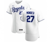 Men's  Nike Kansas City Royals #27 Adalberto Mondesi White Home 2020 Authentic Player Baseball Jersey