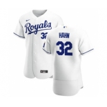 Men's  Nike Kansas City Royals #32 Jesse Hahn White Home 2020 Authentic Player Baseball Jersey