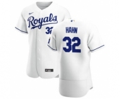 Men's  Nike Kansas City Royals #32 Jesse Hahn White Home 2020 Authentic Player Baseball Jersey