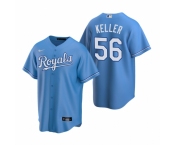 Men's Nike Kansas City Royals #56 Brad Keller Light Blue Alternate Stitched Baseball Jersey