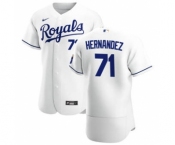 Men's Nike Kansas City Royals #71 Carlos Hernandez White Home 2020 Authentic Player Baseball Jersey