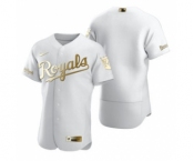 Men's Nike Kansas City Royals Blank White 2020 Authentic Golden Edition Baseball Jersey