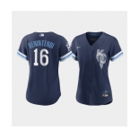 Women's Kansas City Royals #16 Andrew Benintendi 2022 Navy City Connect Cool Base Stitched Jersey