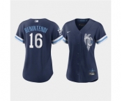 Women's Kansas City Royals #16 Andrew Benintendi 2022 Navy City Connect Cool Base Stitched Jersey