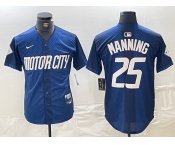 Men's Detroit Tigers #25 Matt Manning 2024 Navy City Connect Cool Base Limited Stitched Jersey