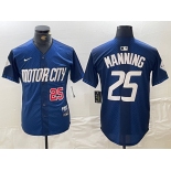 Men's Detroit Tigers #25 Matt Manning Number 2024 Navy City Connect Cool Base Limited Stitched Jersey