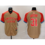 Men's Detroit Tigers #31 Riley Greene Cream 2024 All Star Limited Stitched Jersey