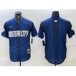 Men's Detroit Tigers Blank 2024 Navy City Connect Cool Base Limited Stitched Jersey