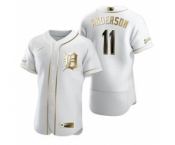 Men's Nike Detroit Tigers #11 Sparky Anderson White 2020 Authentic Golden Edition Baseball Jersey