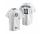 Men's Nike Detroit Tigers #11 Sparky Anderson White Home Stitched Baseball Jersey